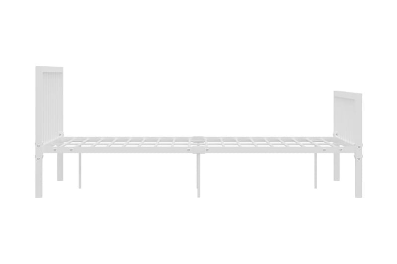 Sängynrunko valkoinen metalli 120x200 cm - Huonekalut - Sänky - Sänkykehikot & sängynrungot