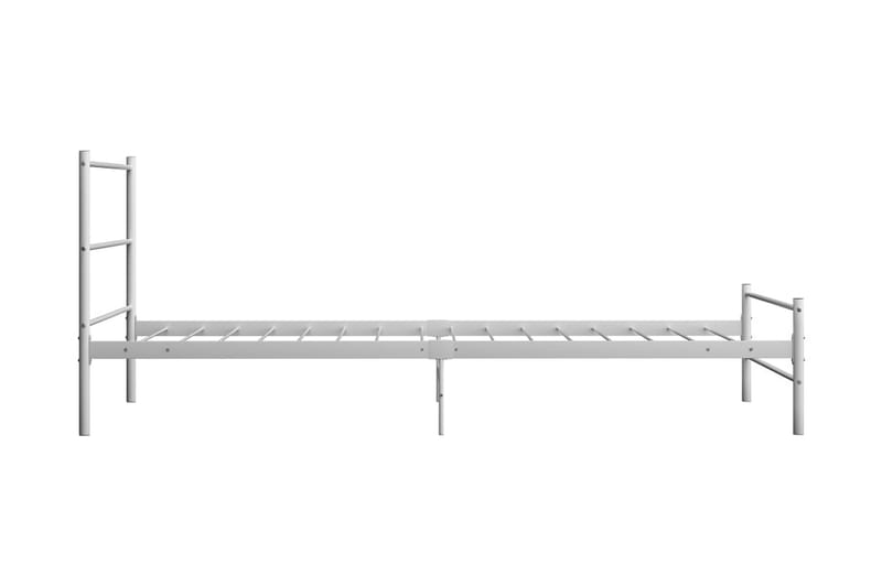 Sängynrunko valkoinen metalli 90x200 cm - Valkoinen - Huonekalut - Sänky - Sänkykehikot & sängynrungot