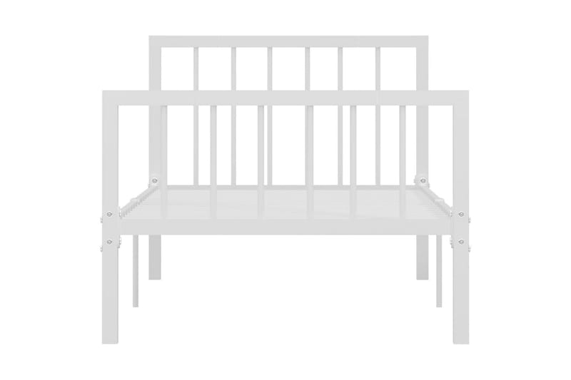 Sängynrunko valkoinen metalli 90x200 cm - Huonekalut - Sänky - Sänkykehikot & sängynrungot