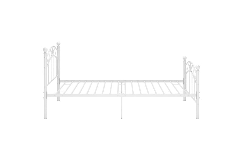 Sängynrunko valkoinen metalli 90x200 cm - Huonekalut - Sänky - Sänkykehikot & sängynrungot