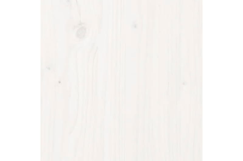 Sängynrunko valkoinen täysi mänty 200x200 cm - Valkoinen - Huonekalut - Sänky - Sänkykehikot & sängynrungot