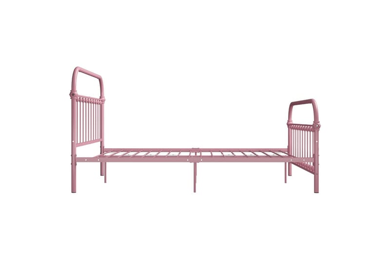 Sängynrunko pinkki metalli 120x200 cm - Huonekalut - Sänky - Sänkykehikot & sängynrungot