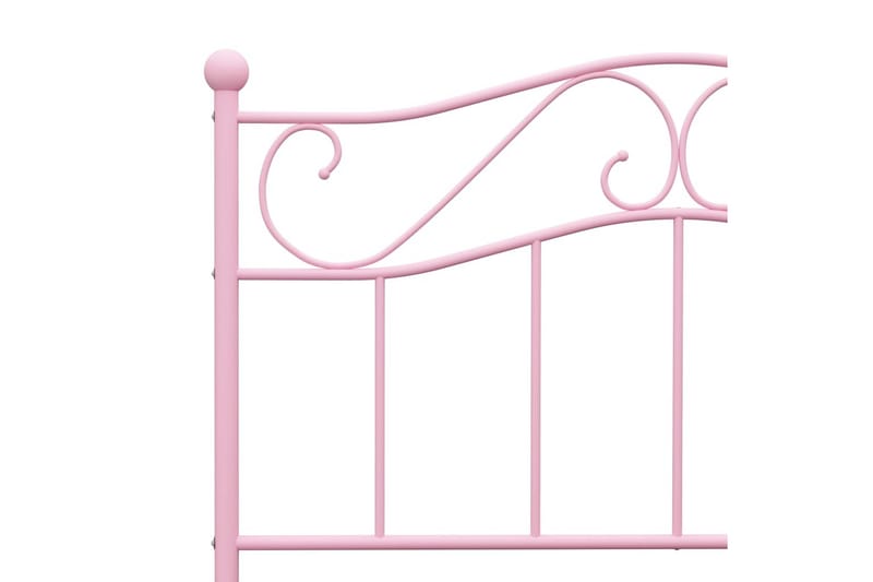 Sängynrunko pinkki metalli 90x200 cm - Huonekalut - Sänky - Sänkykehikot & sängynrungot