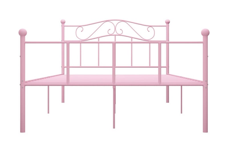 Sängynrunko pinkki metalli 140x200 cm - Huonekalut - Sänky - Sänkykehikot & sängynrungot