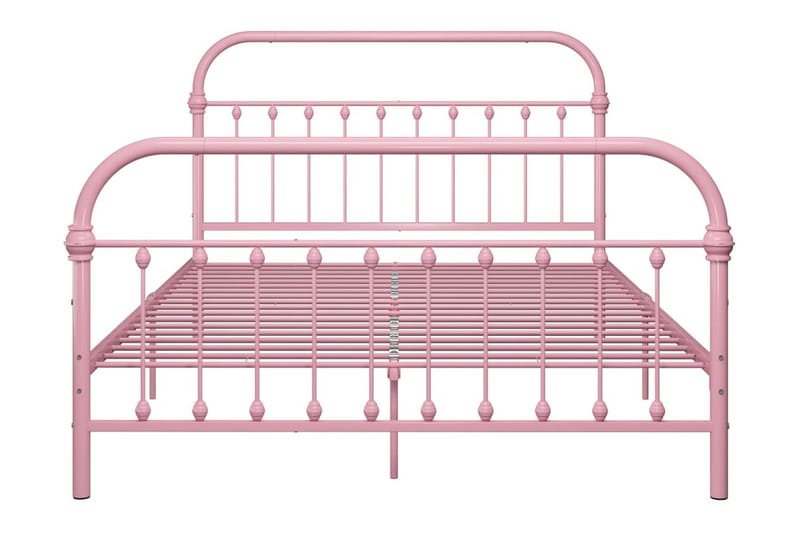 Sängynrunko pinkki metalli 140x200 cm - Huonekalut - Sänky - Sänkykehikot & sängynrungot