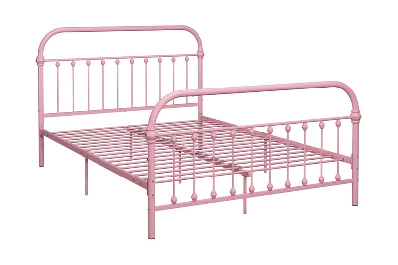 Sängynrunko pinkki metalli 140x200 cm - Huonekalut - Sänky - Sänkykehikot & sängynrungot