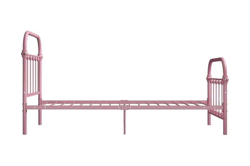 Sängynrunko pinkki metalli 100x200 cm - Huonekalut - Sänky - Sänkykehikot & sängynrungot