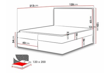 Sängynrunko Pries 120x200 cm - Huonekalut - Sänky - Sänkykehikot & sängynrungot
