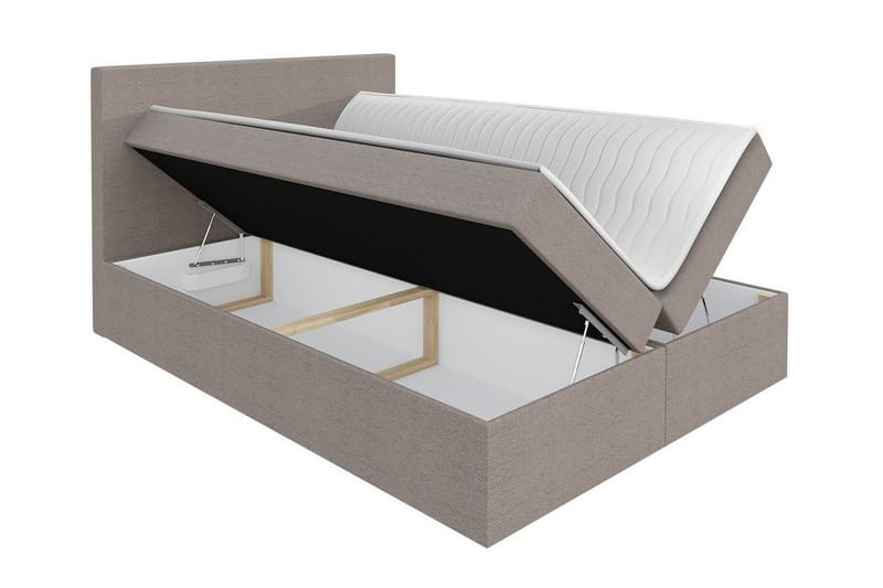 Sängynrunko Pries 200x200 cm - Tummanruskea - Huonekalut - Sänky - Sänkykehikot & sängynrungot