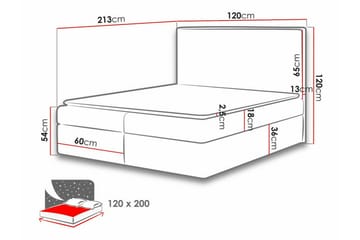 Sängynrunko Pries 120x200 cm - Huonekalut - Sänky - Sänkykehikot & sängynrungot