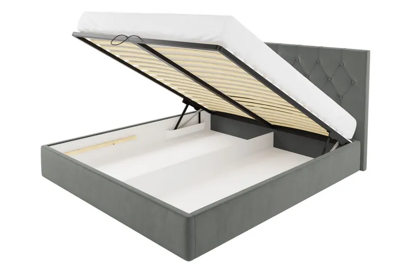 Sänky 127x222 cm - Vihreä - Huonekalut - Sänky - Sänkykehikot & sängynrungot