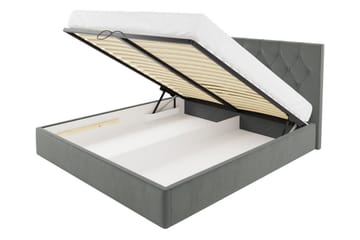 Sänky 187x222 cm - Beige - Huonekalut - Sänky - Sänkykehikot & sängynrungot