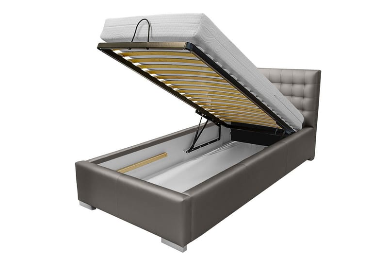 Sänky Bleivik 90x200 - Ruskea - Huonekalut - Sänky - Sänkykehikot & sängynrungot