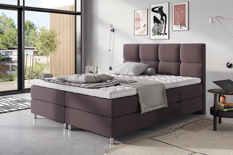 Sänky Breyawna 200x200 cm - Huonekalut - Sänky - Sänkykehikot & sängynrungot