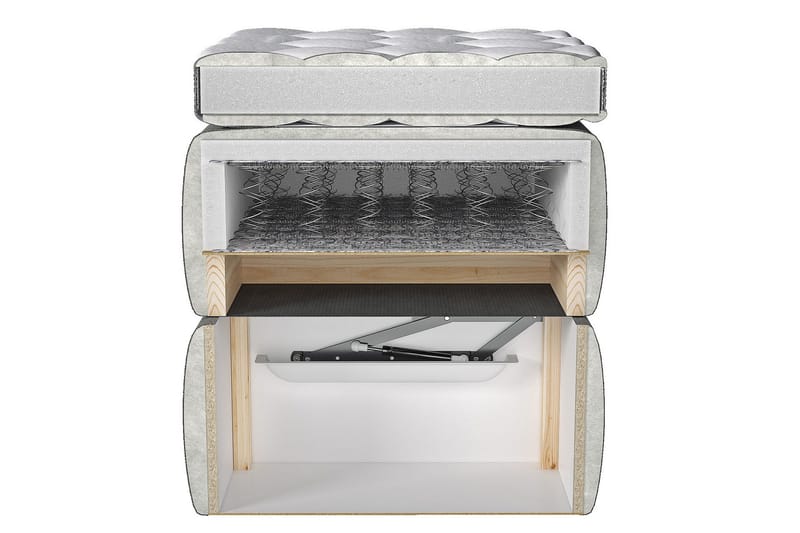 Sänky Breyawna 200x200 cm - Huonekalut - Sänky - Sänkykehikot & sängynrungot