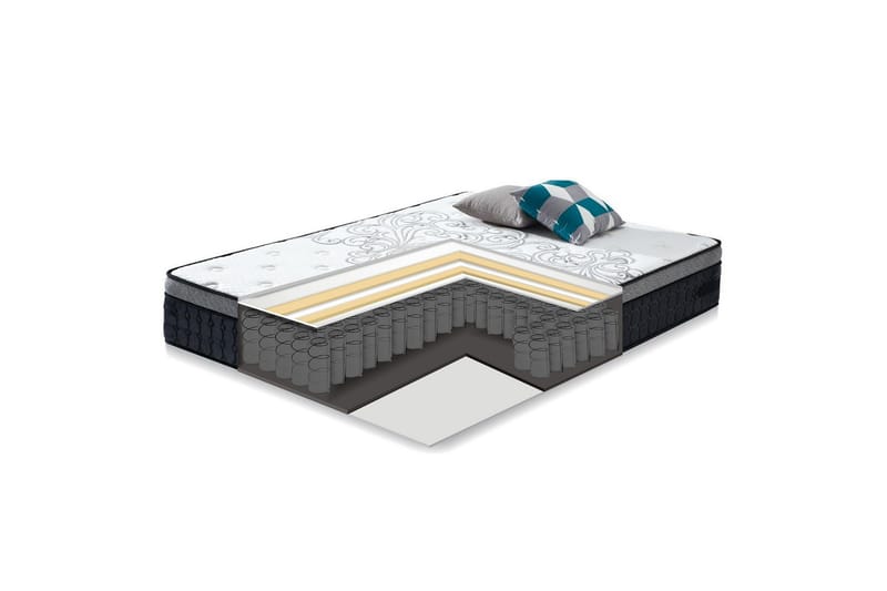 Sänky Chamba 160x200 cm Harmony Delux patjalla - Huonekalut - Sänky - Sänkykehikot & sängynrungot