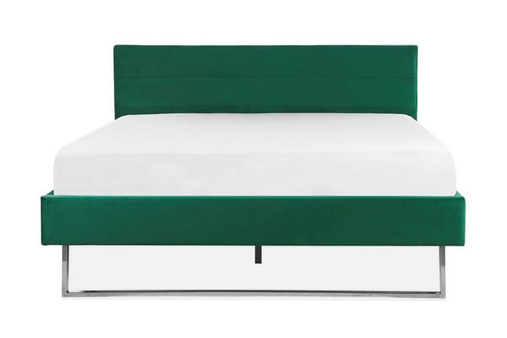 Sänky Chinou 160x200 cm - Vihreä/Sametti - Sänkykehikot & sängynrungot