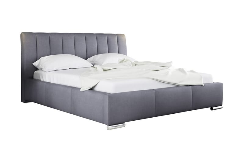 Sänky Dihel säilytyksellä 140x200, Harmaa