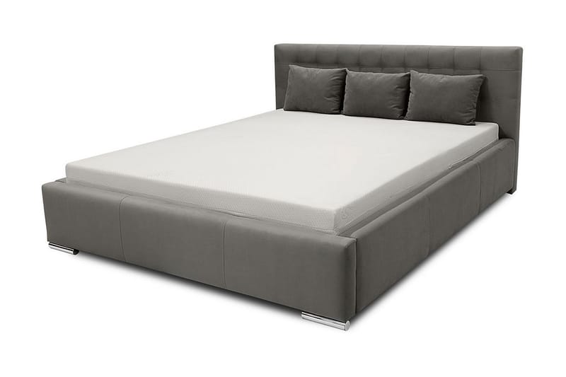 Sänky Girton säilytyksellä 180x200 - Harmaa - Huonekalut - Sänky - Sänkykehikot & sängynrungot