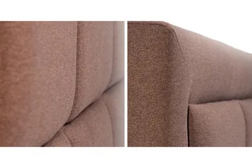 Sänky Havberg 200x200 cm Metallikehys - Beige - Huonekalut - Sänky - Sänkykehikot & sängynrungot