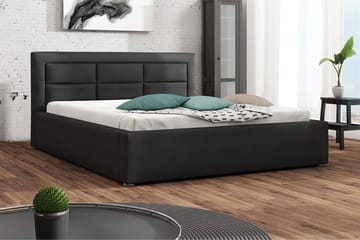 Sänky Havberg 200x200 cm Metallikehys - Tummanharmaa - Huonekalut - Sänky - Sänkykehikot & sängynrungot