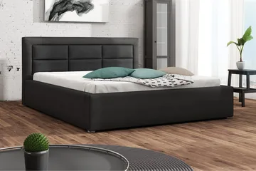 Sänky Havberg 200x200 cm Metallikehys - Tummanharmaa - Huonekalut - Sänky - Sänkykehikot & sängynrungot