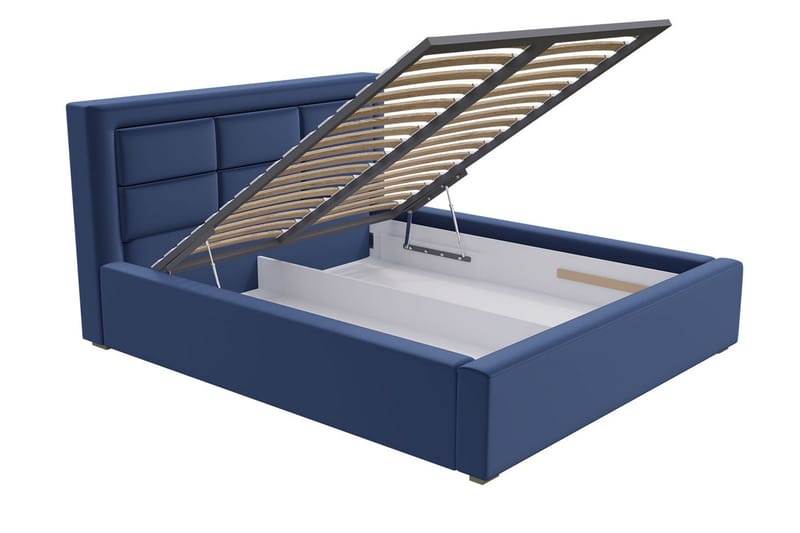 Sänky Havberg 200x200 cm Metallikehys - Vaaleanharmaa - Huonekalut - Sänky - Sänkykehikot & sängynrungot