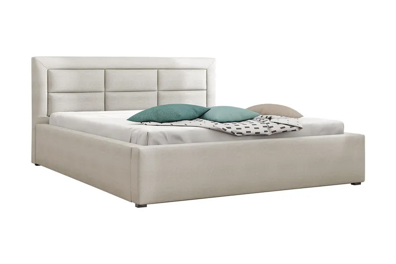 Sänky Havberg 200x200 cm - Valkoinen - Huonekalut - Sänky - Sänkykehikot & sängynrungot