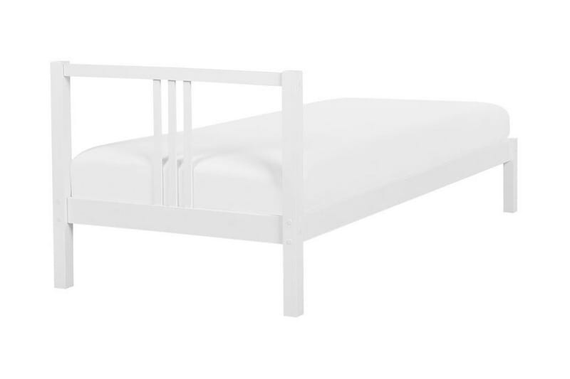 Sänky Holyfield Puu 90x200 cm - Valkoinen - Huonekalut - Sänky - Sänkykehikot & sängynrungot