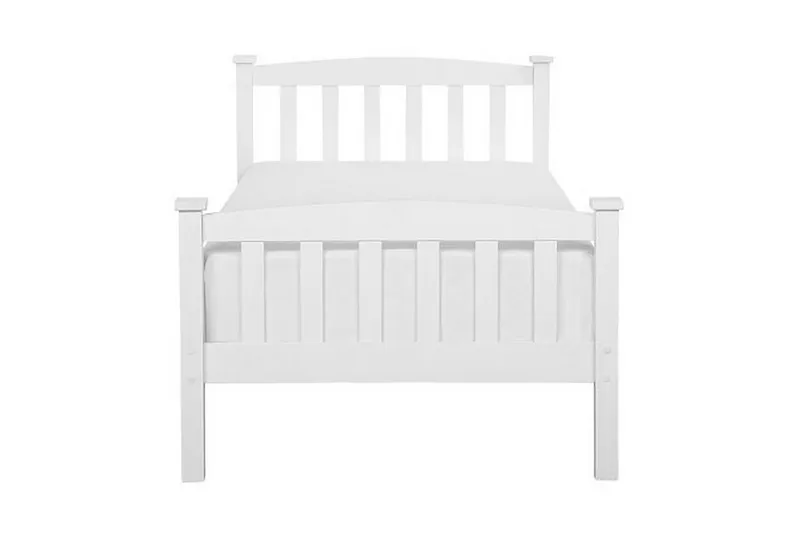 Sänky Muffoletto Puu 90x200 cm, Valkoinen