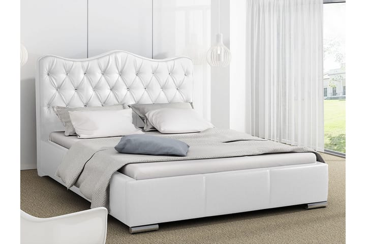 Sänky Sparbuen 160x200 - Valkoinen - Sänkykehikot & sängynrungot