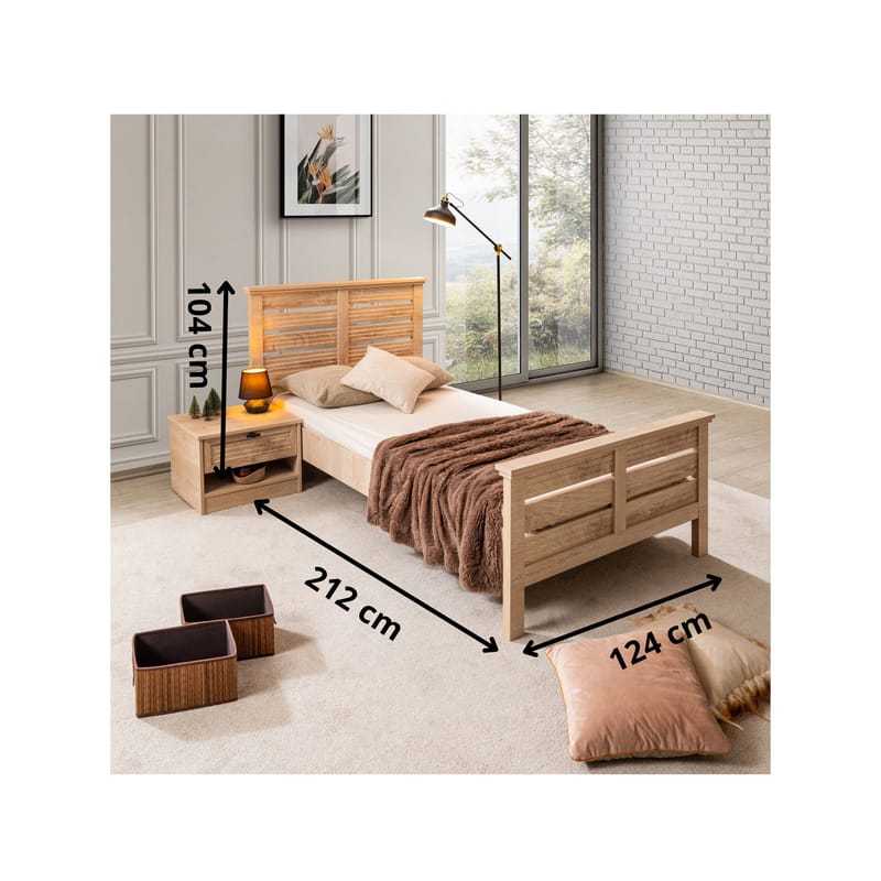Single Bedstead Homitis - Huonekalut - Sänky - Sänkykehikot & sängynrungot
