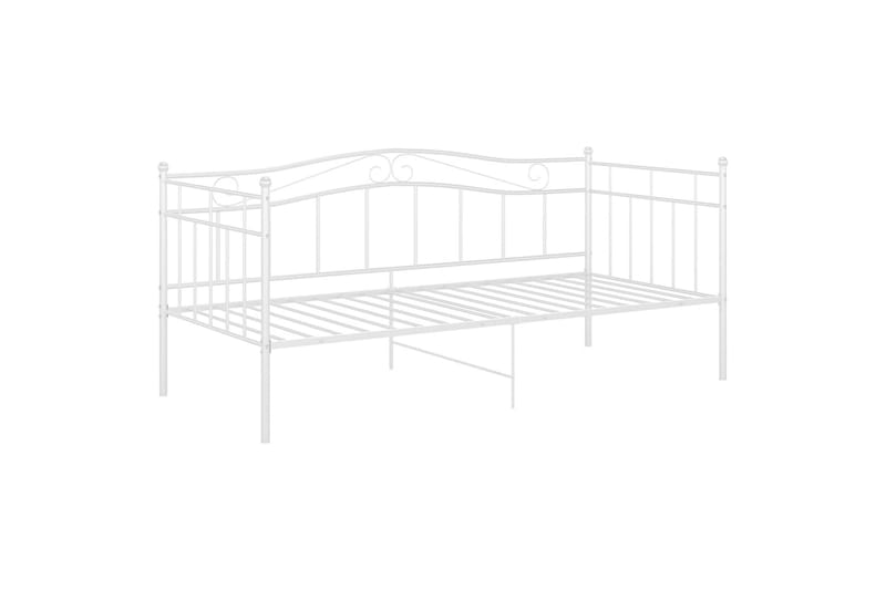 Sohvasängyn runko 90x200 cm Metalli - Valkoinen - Huonekalut - Sänky - Sänkykehikot & sängynrungot