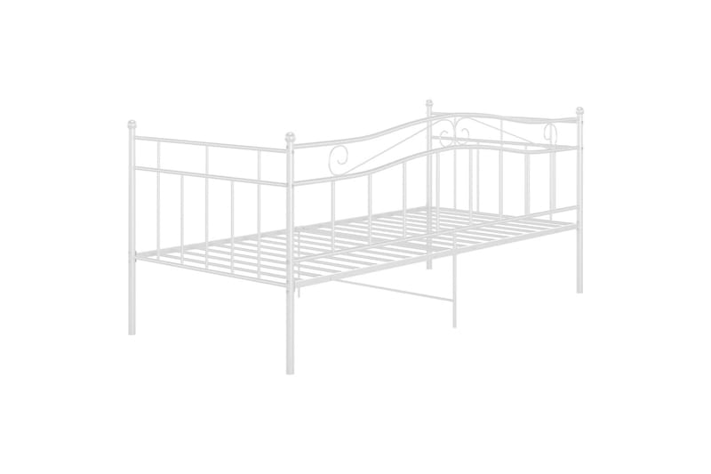 Sohvasängyn runko 90x200 cm Metalli - Valkoinen - Huonekalut - Sänky - Sänkykehikot & sängynrungot