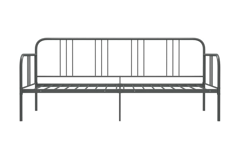 Sohvasängyn runko harmaa metalli 90x200 cm - Harmaa - Sänkykehikot & sängynrungot