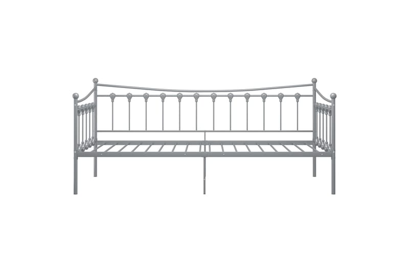 Sohvasängyn runko harmaa metalli 90x200 cm - Harmaa - Huonekalut - Sänky - Sänkykehikot & sängynrungot