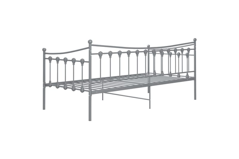 Sohvasängyn runko harmaa metalli 90x200 cm - Harmaa - Huonekalut - Sänky - Sänkykehikot & sängynrungot
