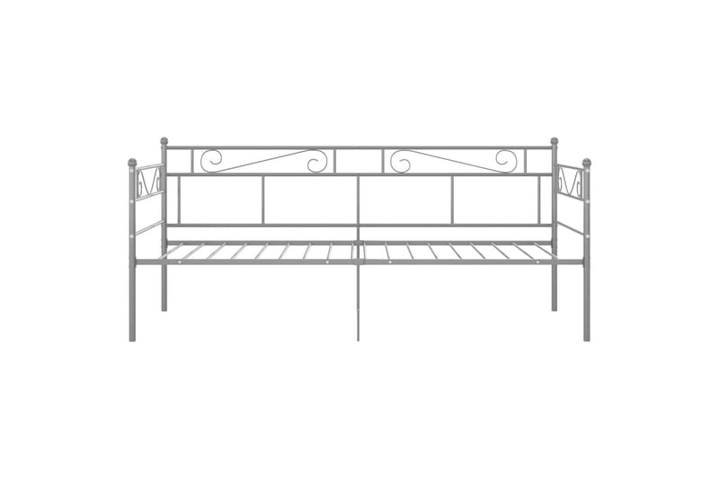 Sohvasängyn runko harmaa metalli 90x200 cm - Huonekalut - Sänky - Sänkykehikot & sängynrungot