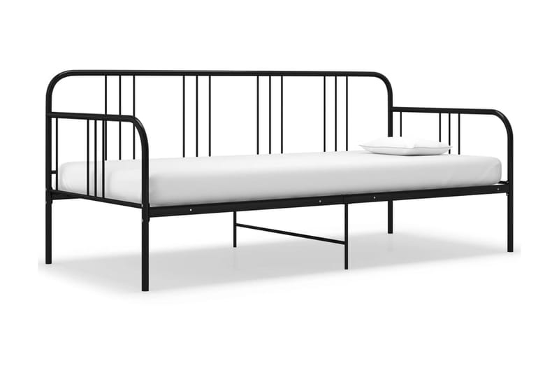Sohvasängyn runko musta metalli 90x200 cm - Musta - Huonekalut - Sänky - Sänkykehikot & sängynrungot