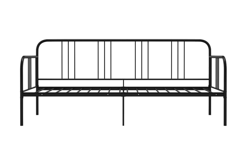 Sohvasängyn runko musta metalli 90x200 cm - Musta - Huonekalut - Sänky - Sänkykehikot & sängynrungot