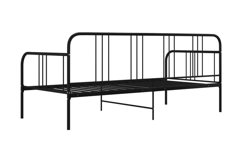 Sohvasängyn runko musta metalli 90x200 cm - Musta - Huonekalut - Sänky - Sänkykehikot & sängynrungot