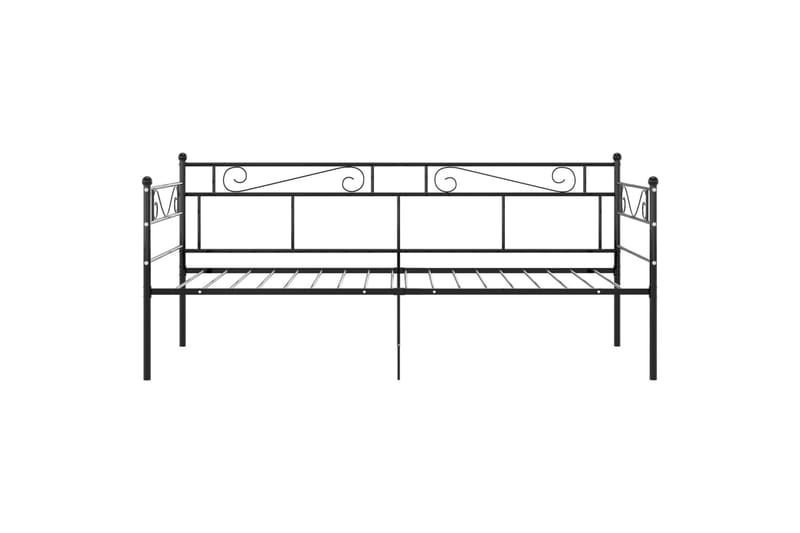 Sohvasängyn runko musta metalli 90x200 cm - Huonekalut - Sänky - Sänkykehikot & sängynrungot