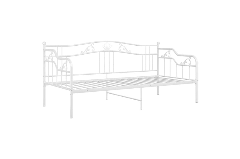 Sohvasängyn runko valkoinen metalli 90x200 cm - Valkoinen - Huonekalut - Sänky - Sänkykehikot & sängynrungot