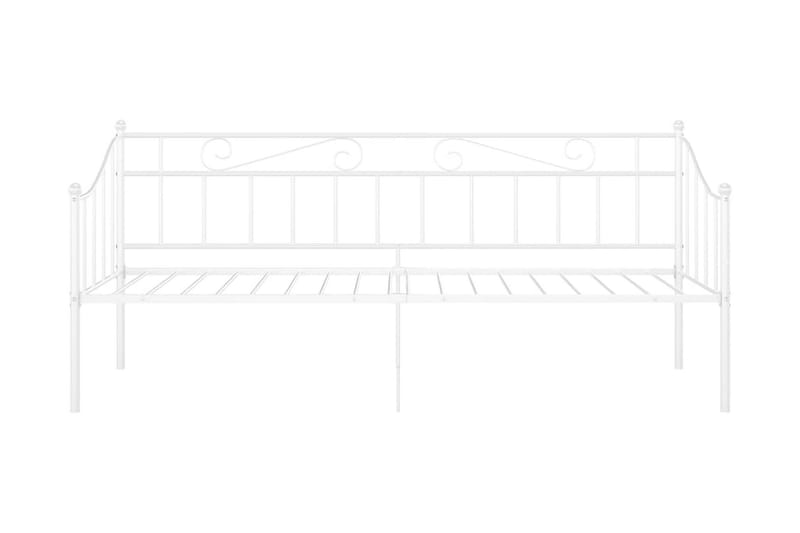 Sohvasängyn runko valkoinen metalli 90x200 cm - Huonekalut - Sänky - Sänkykehikot & sängynrungot