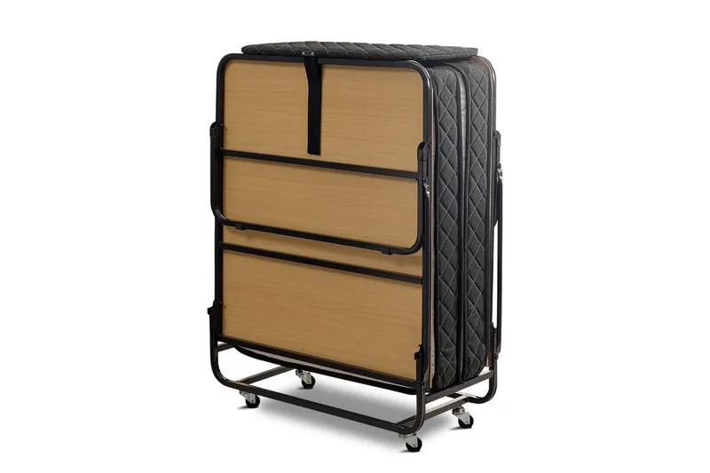 Taitettava sängynrunko 90x200 cm - Musta/Luonnonväri - Huonekalut - Sänky - Sänkykehikot & sängynrungot