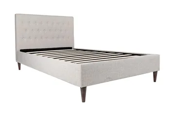 Vuode Emilia 90x200 cm Vaalea Beige - Huonekalut - Sänky - Sänkykehikot & sängynrungot