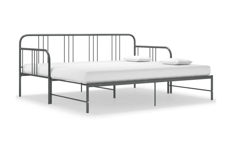 Vuodesohvan runko harmaa metalli 90x200 cm - Harmaa - Huonekalut - Sänky - Sänkykehikot & sängynrungot