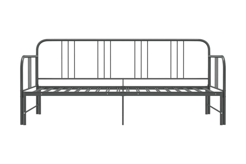 Vuodesohvan runko harmaa metalli 90x200 cm - Harmaa - Huonekalut - Sänky - Sänkykehikot & sängynrungot