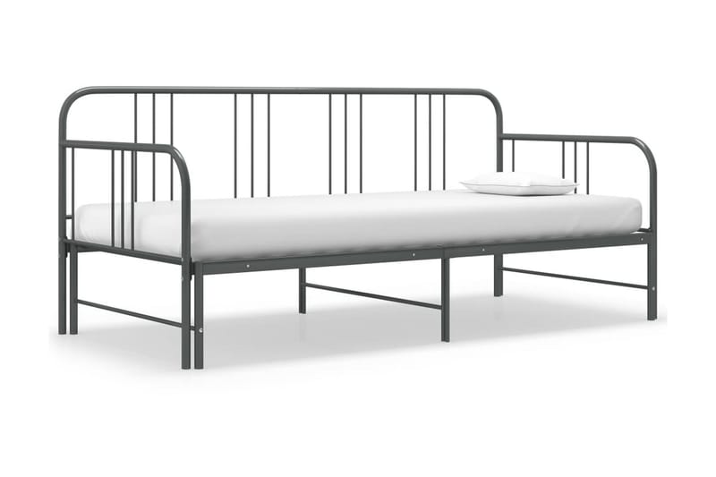 Vuodesohvan runko harmaa metalli 90x200 cm - Harmaa - Huonekalut - Sänky - Sänkykehikot & sängynrungot