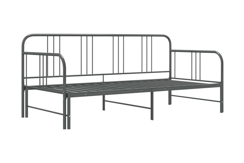 Vuodesohvan runko harmaa metalli 90x200 cm - Harmaa - Huonekalut - Sänky - Sänkykehikot & sängynrungot